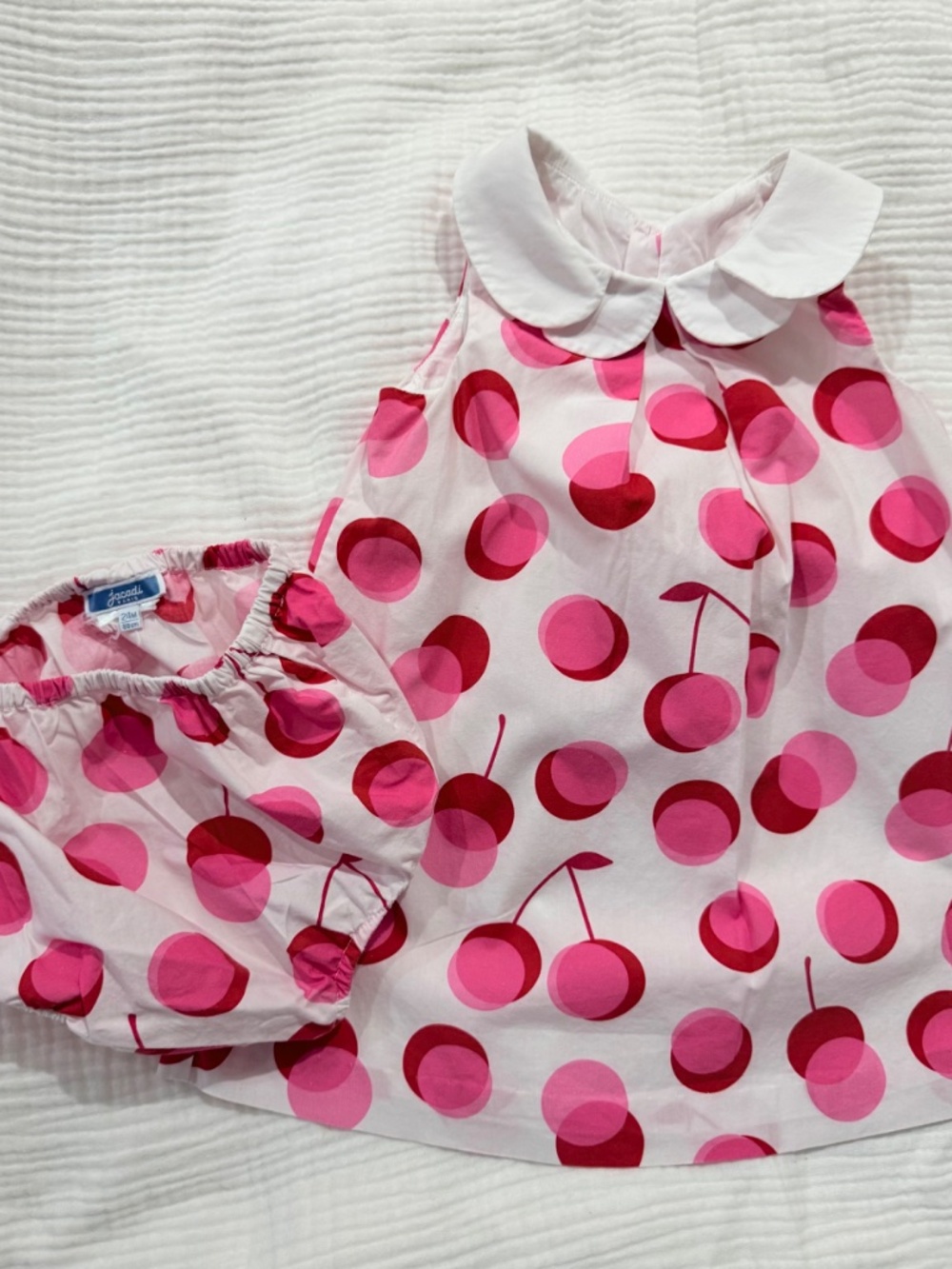 Jacadi Cherry Dress set 24M